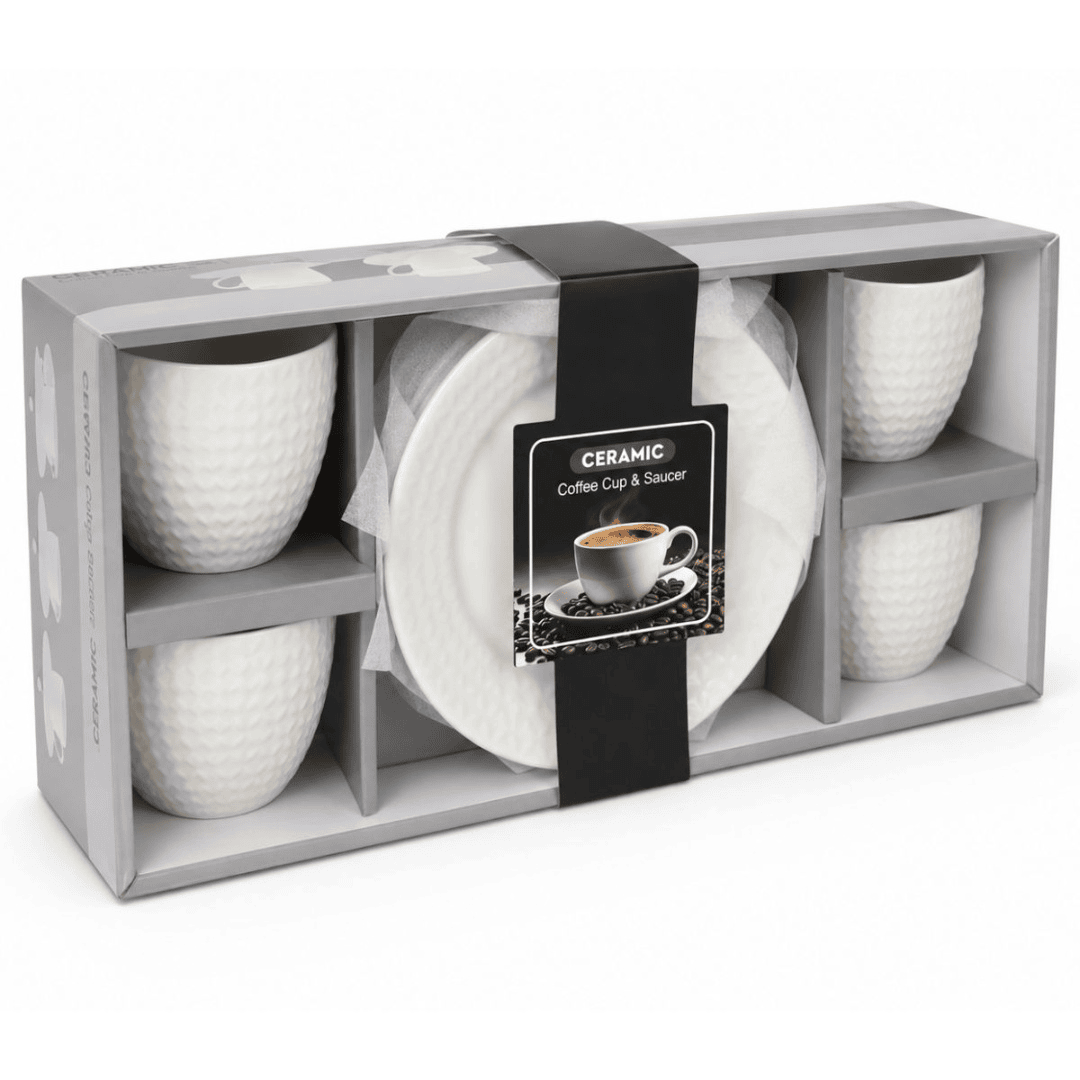 Set de tazas con platos de cerámica - Imagen 5