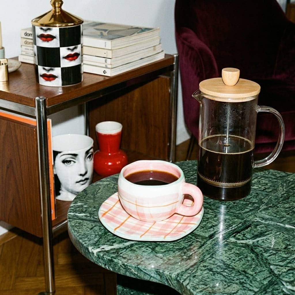 Cafetera Prensa Francesa Vidrio Y Bambú - Imagen 5