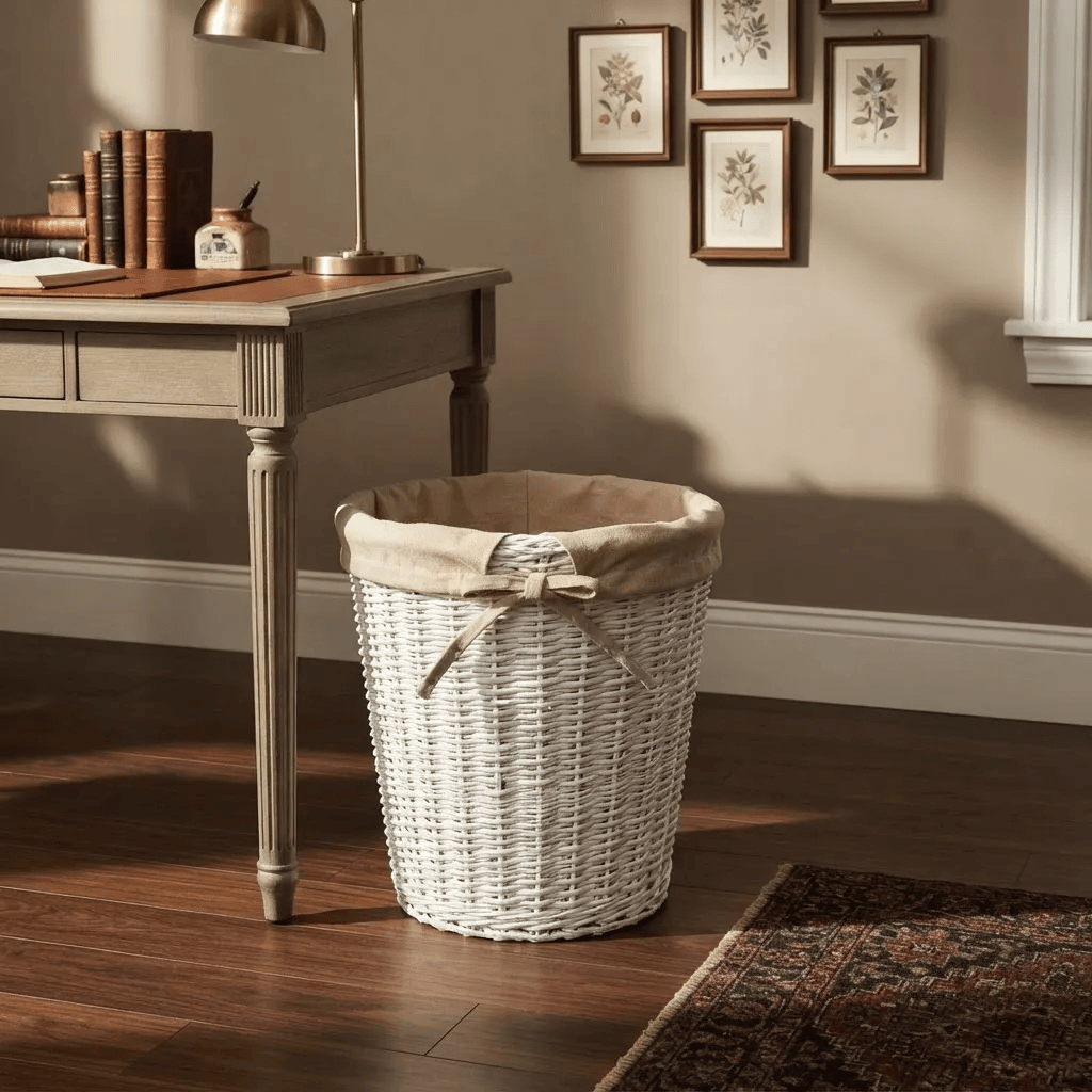 Cesta papelera con tela Boho - Imagen 4