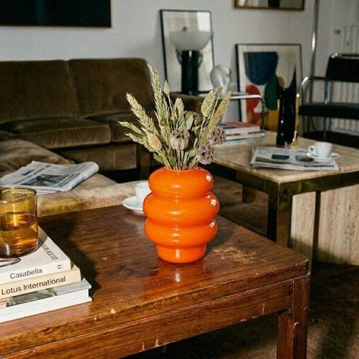 Florero De Vidrio Ondulado Ámsterdam - Imagen 2