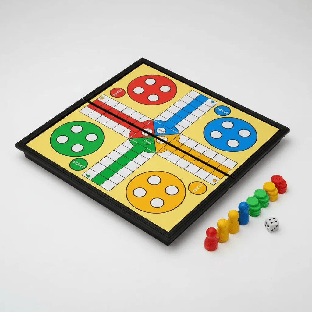 Juego De Mesa Ludo Magnético Plegable - Imagen 3