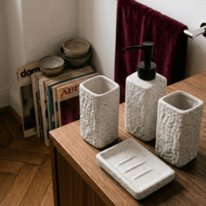 Set accesorios para baño Caliza cerámica