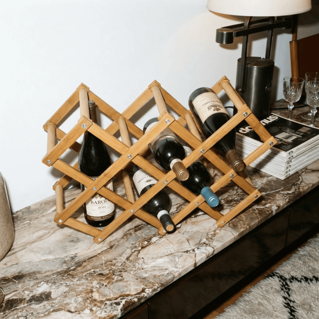 Vinera de bambú 10 botellas