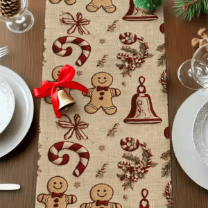 Caminero de mesa navidad 33x180cm