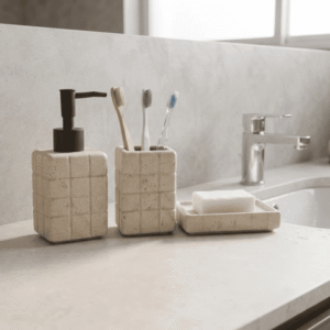 Set accesorios para baño cerámica Mosaico pintitas